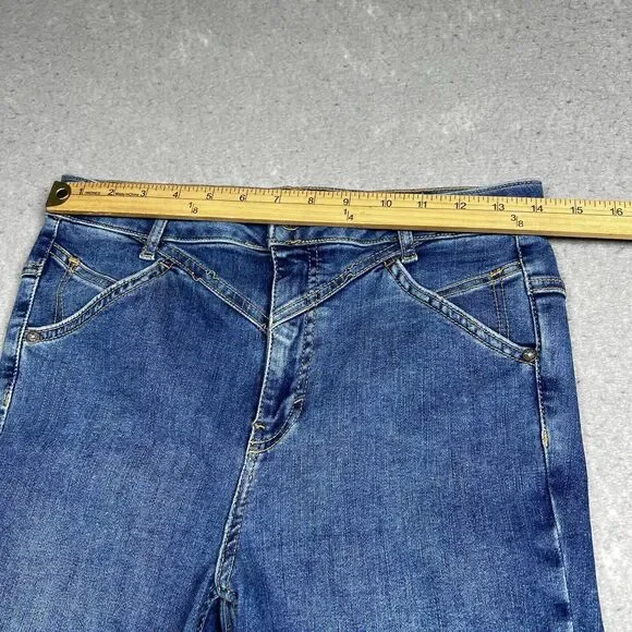 Free People We The Free Skinny Jeans Size 29 Medium Wash Retro 80s Y2K - Picture 6 of 12
